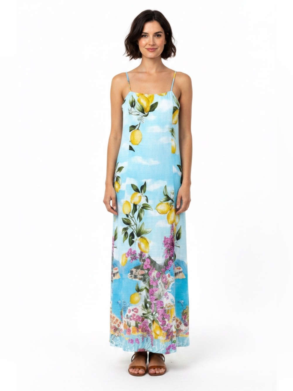 Paper Heart Anthropologie Tropical Summer Lemon Dress